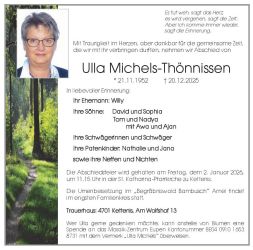 Michels-Thoennissen Ulla Anzeige