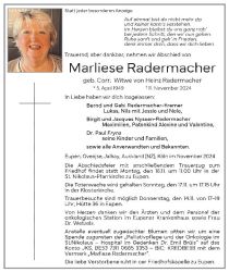 Radermacher-Corr Marliese Anzeige