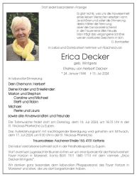 Decker-Wintgens Erica Anzeige