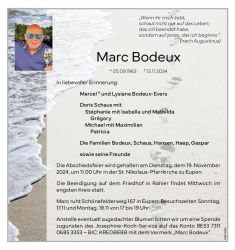 Bodeux Marc Anzeige