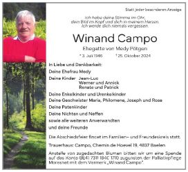 Campo Winand Anzeige