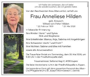 Hilden-Kreusch Anneliese