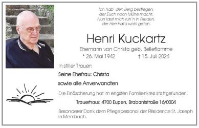 Kuckartz Henri Anzeige