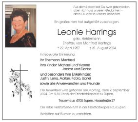 Harrings-Hehlemann Leonie Anzeige