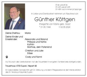 Koettgen Guenther Anzeige