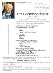 Kreutz-Toussaint Marianne Anzeige