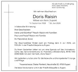 Raisin Doris